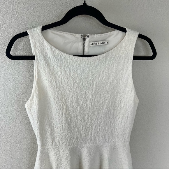 ALICE + OLIVIA Monah A-Line Dress White Party Casual Women’s XS - Picture 4 of 11